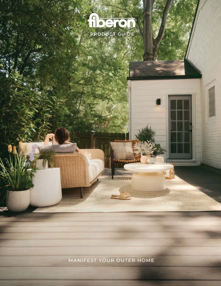 Cover of the Fiberon Decking catalog