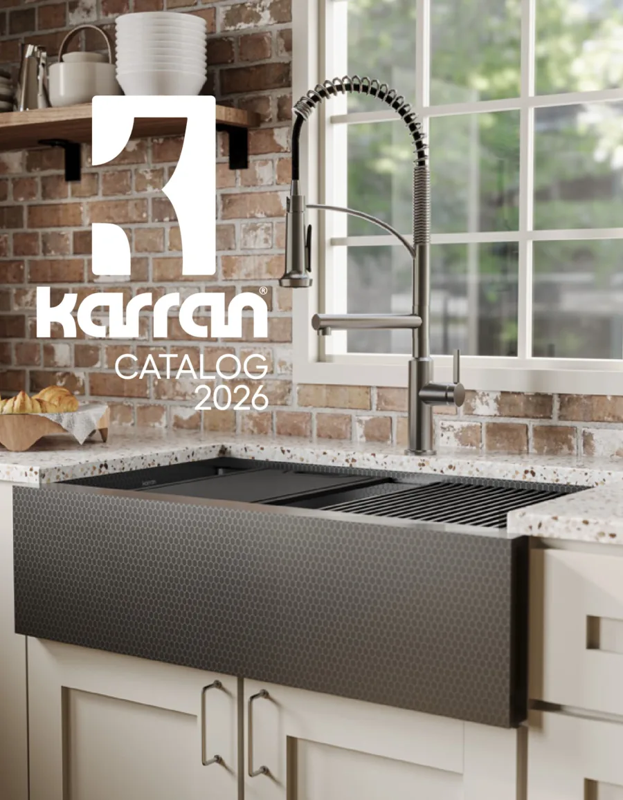 Cover of the Karran Sinks & Faucets catalog