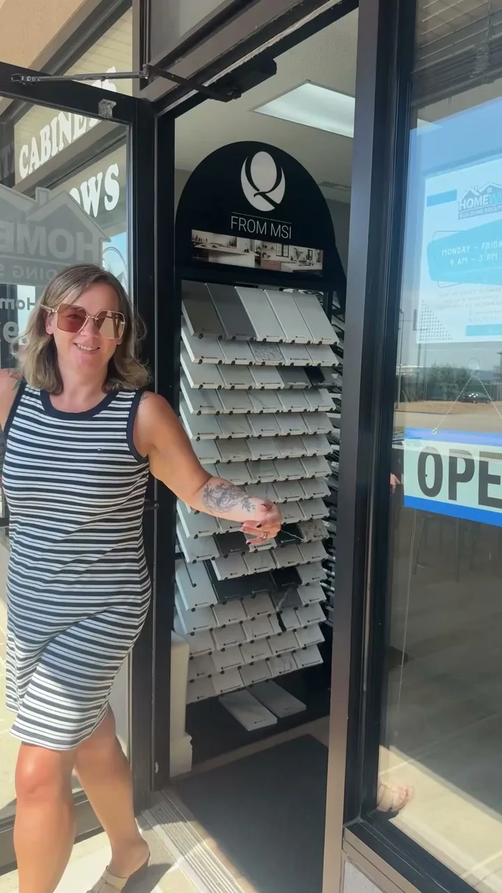 Angel welcoming you at the Homeworx showroom entrance
