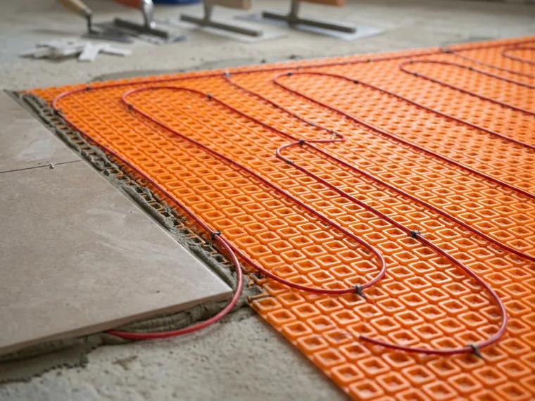 Schluter DITRA-HEAT radiant floor system